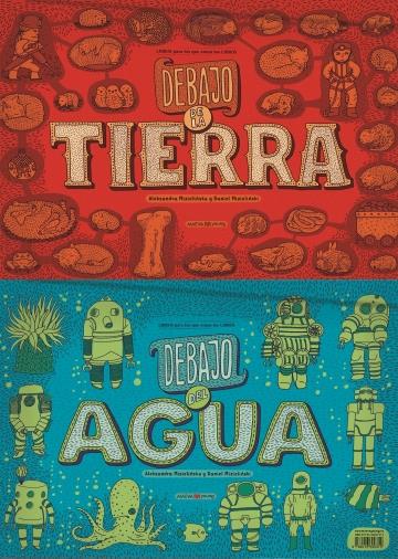 Debajo de la tierra, debajo del mar | 978-84-16690-31-2 | Aleksandra Mizielinska, Daniel Mizielinski | Álbumes ilustrados, libros informativos y objetos literarios.