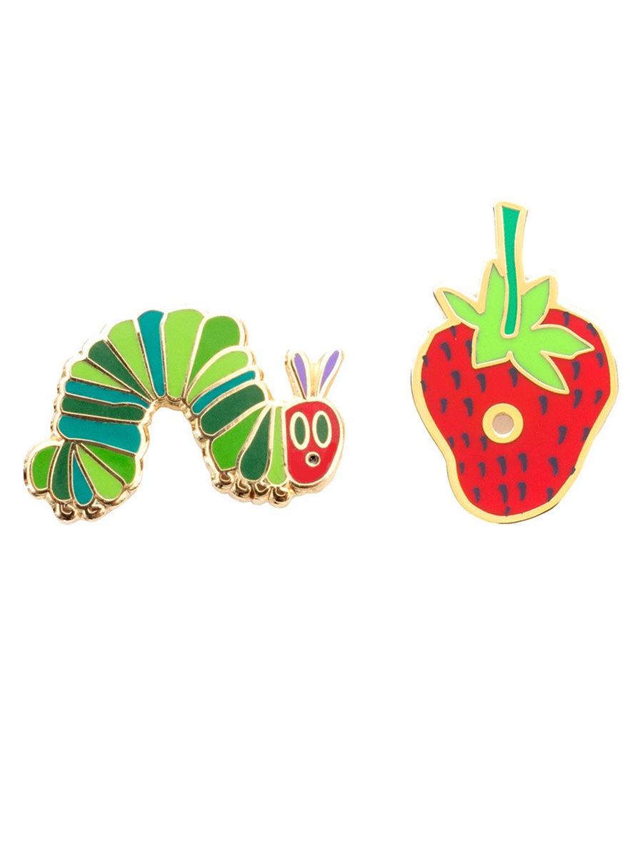 Pin de La pequeña oruga glotona | Pin-01-HungryCaterpillar | Álbumes ilustrados, libros informativos y objetos literarios.