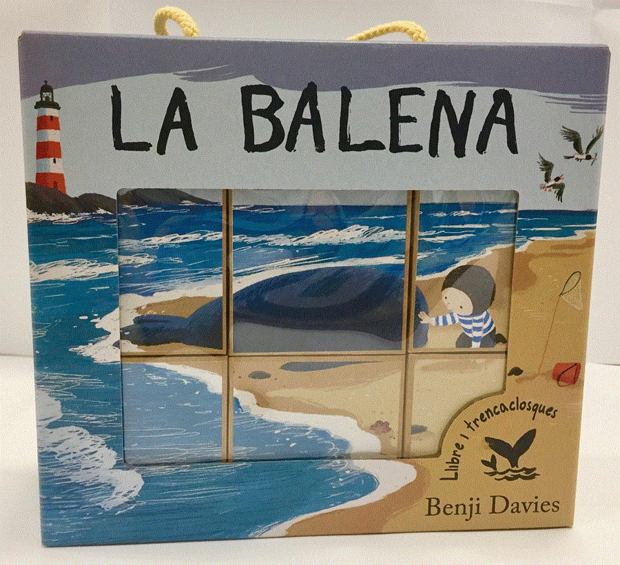 La balena - Llibre i trencaclosques | 978-84-16394-93-7 | Benji Davies | Álbumes ilustrados, libros informativos y objetos literarios.